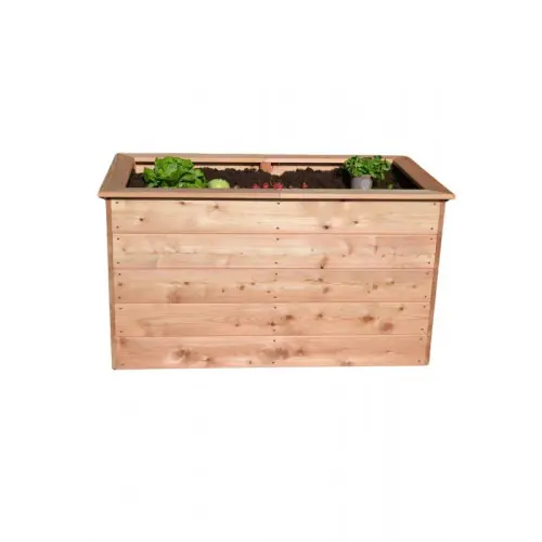 Jardinière surélevée 2000x1000x720 en mélèze – 2000/5 – Waegner Pas Cher