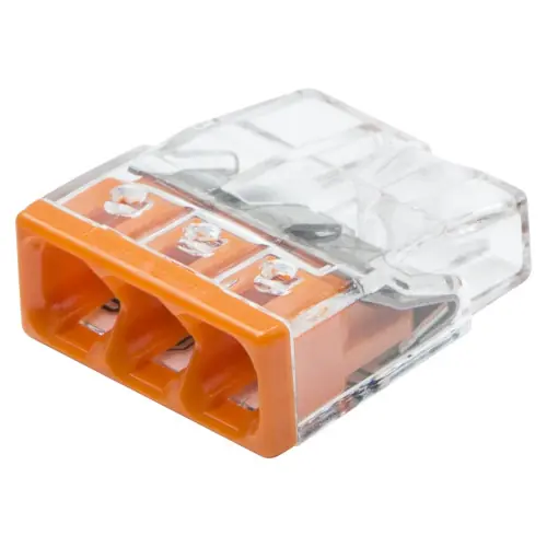 Livraison Express Lot de 20 bornes WAGO automatique 3 fils 2.5mm² - WAGO