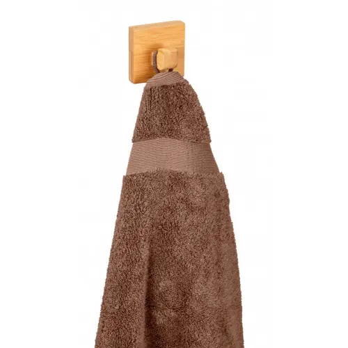 Meilleur Prix Crochet pour salle de bains à coller simple Inbara bois WENKO – WENKO