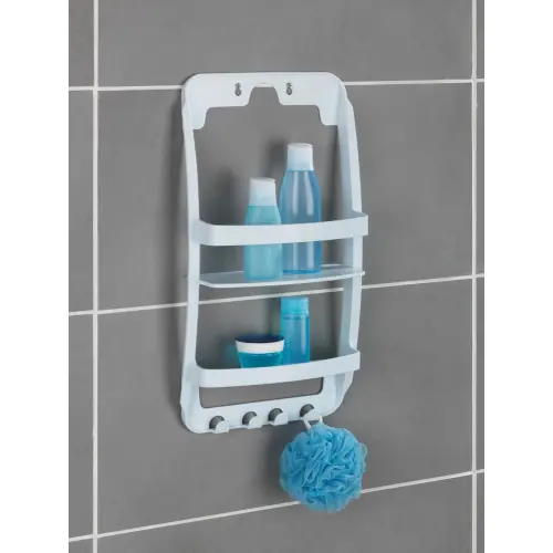 Etagere de bain / douche blanc a suspendre – WENKO Must-Have