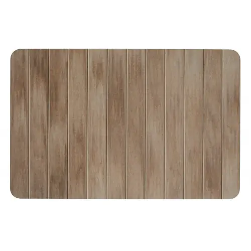 Certifié Tapis de bain l.39 x L.60 cm marron Diatomite argiri WENKO – WENKO
