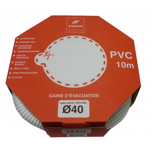 Raccord souple en PVC spiralé Diam.40 mm WIRQUIN - WIRQUIN Commander Maintenant