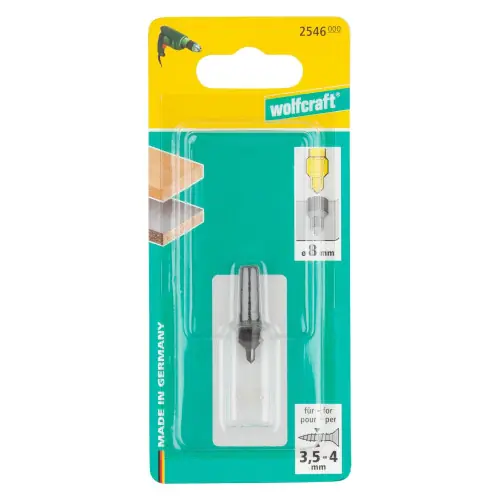 Foret-fraise à tourillon 6 PANS diamètre 8 mm WOLFCRAFT – WOLFCRAFT Expédition Rapide