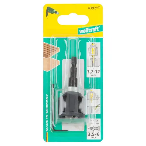 Foret fraisoir bois WOLFCRAFT diamètre 12 mm - WOLFCRAFT Nouveauté