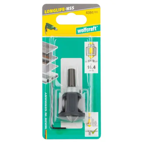 Satisfait Ou Remboursé Fraisoir HSS diamètre jusqu‘à 16,5 mm WOLFCRAFT 4391000 - WOLFCRAFT