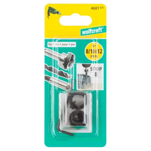 Lot de 3 butéees pour guide à fraise diamètre 8 10 12 mm WOLFCRAFT 4681000 - WOLFCRAFT Offre Exclusive