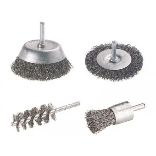Lot De 4 Brosses Pour Perceuse Pour Multimatière, Diam.25 Et 75 Mm - WOLFCRAFT Achat Immédiat