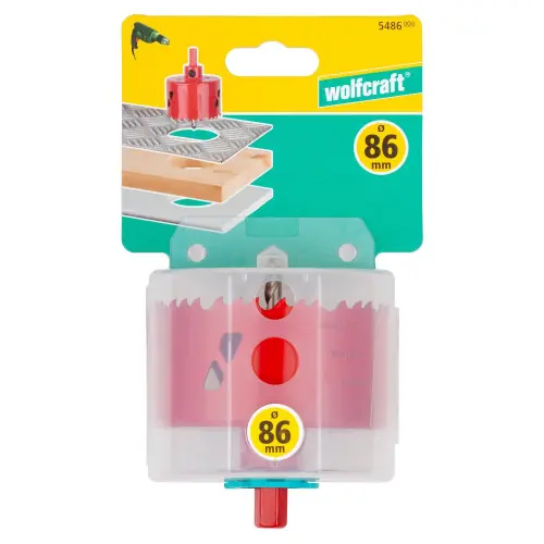 Prix Cassé Scie cloche BIM bois/plastique/métal wolfcraft diamètre 86 mm - WOLFCRAFT