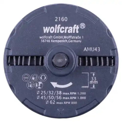 Offre Limitée Scie cloche multi-lames bois/plastique/plâtre Wolfcraft diamètre 25,32,38,45,50,56,62 mm - WOLFCRAFT