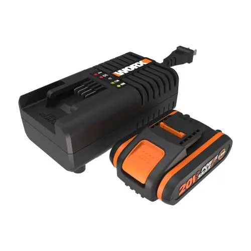 Nouvel Arrivage Pack Batterie 20V/2Ah + Chargeur Worx Wa3601 - Worx