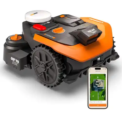 Meilleur Prix Robot tondeuse connecté sans fil WORX VISION CLOUD 2WD - Jusqu‘à 800m² - WR308E - Worx