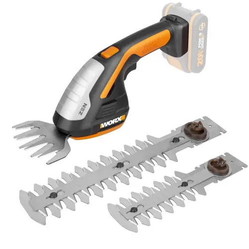 Set Sculpte-Haies / Cisaille sans fil 20V WORX – WG801E.91 sans batt. 4 lames – Worx Expédié Aujourd&rsquo;hui