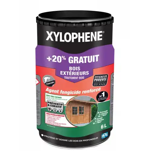 Traitement du bois extérieur XYLOPHENE 5L + 20% gratuit – XYLOPHENE Populaire