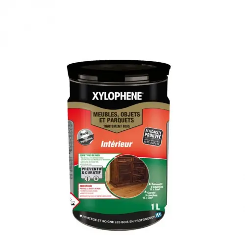 Traitement du bois meuble, parquet et boiserie XYLOPHENE 25 ans, 1 l – XYLOPHENE Certifié