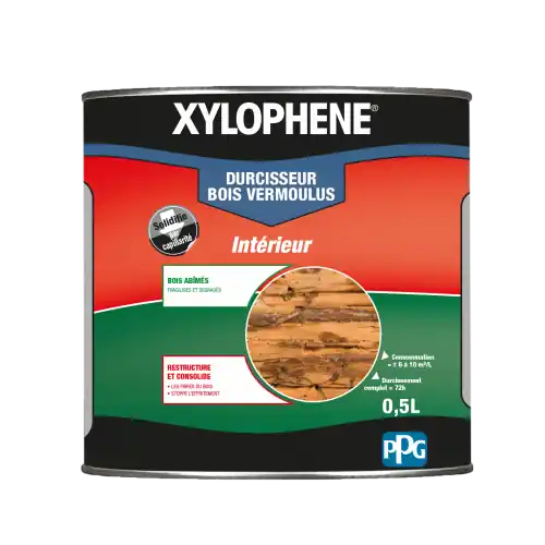 Promotion Saisonnière Traitement du bois meuble XYLOPHENE Vermoulus 25 ans, 0.5 l - XYLOPHENE