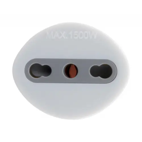Adaptateur de voyage France vers Italie – Prise Mâle France vers prise Femelle Italie avec terre – Blanc – Zenitech – ZENITECH Top Vente