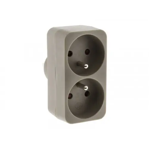 Biplite Murale, 2X16A Taupe – ZENITECH Bon Marché