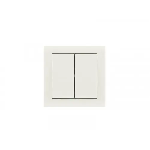 Double interrupteur va-et-vient saillie complet Besto, blanc – ZENITECH Solde
