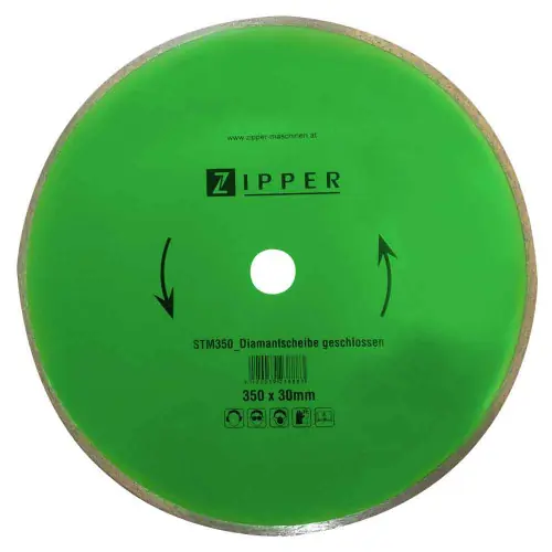 Disque diamant fermé 350x30mm - Zipper Prix Bas