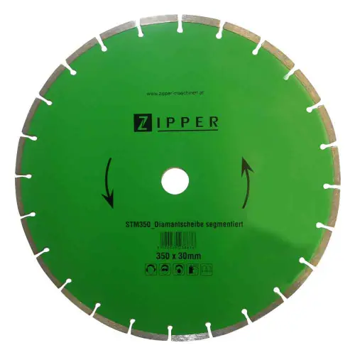 Disque diamant segmenté 350x30mm - Zipper Achat Immédiat