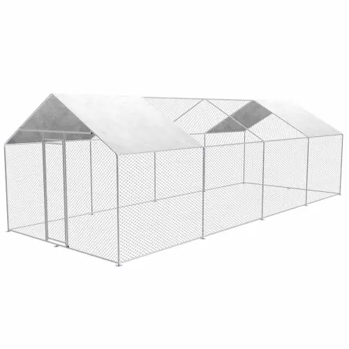 Commande En Gros Enclos extérieur pour animaux - 3m x 8m x 2,5m - Zipper
