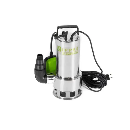 Nouvel Arrivage Pompe d‘évacuation eaux chargés - 15000 l/h - 1100 W - 230V - Zipper
