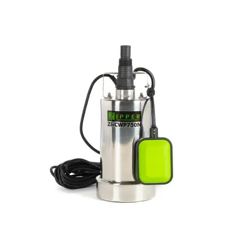 Vente Directe Pompe d‘évacuation eaux claires – aspiration plate – 750 W – 230V – Zipper