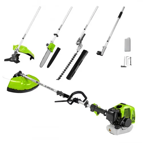 Offre Du Jour Set d‘entretien jardin, Elagueuse, débroussailleuse, taille-haies - Zipper