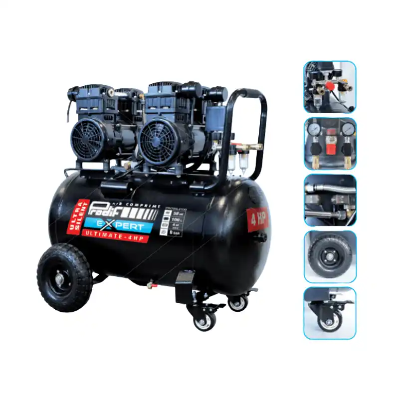 Compresseur silencieux Prodif Expert 100 litres 4cv 230V Promotion Saisonnière