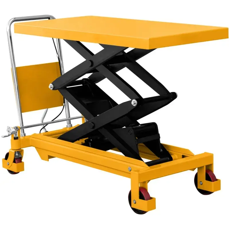 Table élévatrice double ciseaux mobile 800kg 1500mm Usine Directe