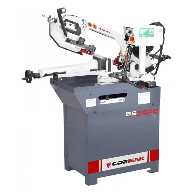 Scie à ruban métal Cormak BS260G 400v Triphasé Retour Gratuit