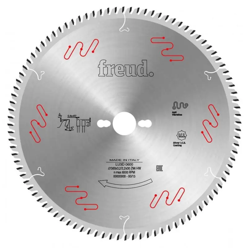 Lame de scie circulaire Freud 300x30x3,2mm Z96 Vente Directe