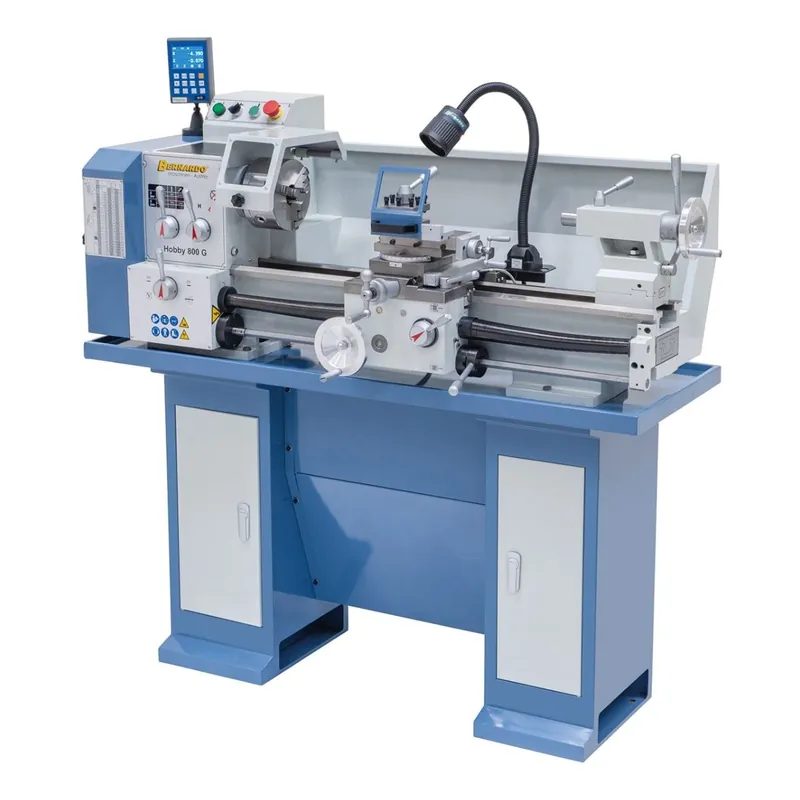 Tour universel digital Bernardo Hobby 800 G avec DRO – 400V Meilleur Choix
