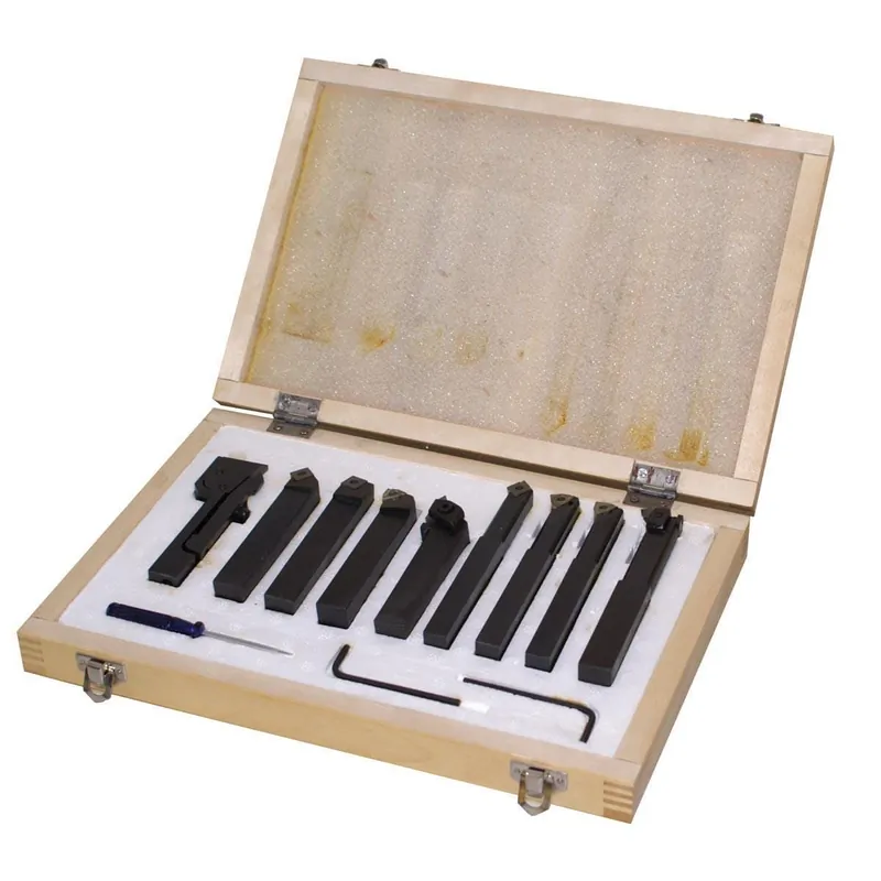 Certifié Coffret de 9 outils de tour 16x16mm Holzmann 9TLG16