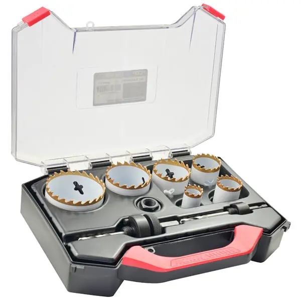 Dernier Modèle Coffret de scies cloches Ø22 à 64mm TCT M3/1 Bi-Métal Exocutt®