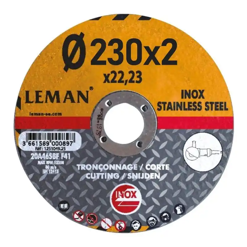 Achetez Aujourd'hui Disques à tronçonner inox / métaux 230×2,0mm – Lot de 25