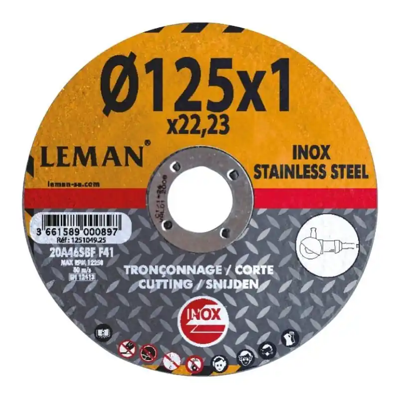 Meilleur Choix Disques à tronçonner métaux/inox 125×1,0mm – Lot de 25