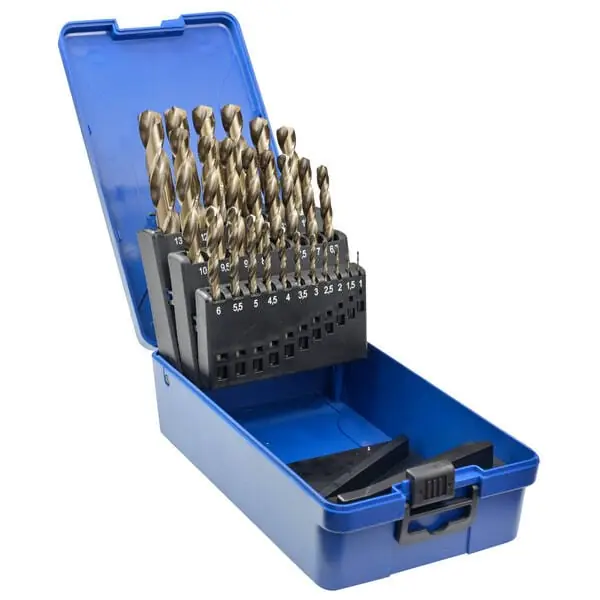 Promotion Saisonnière Coffret de forets HSS Cobalt Co5% 1 à 13mm – 25 pièces