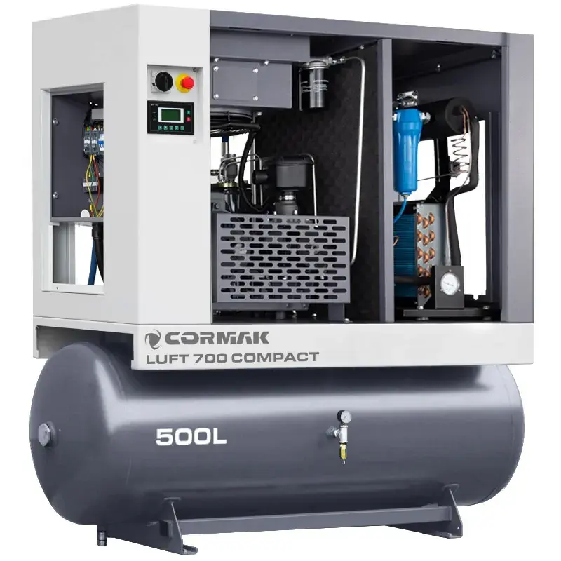 Bon Marché Compresseur à vis + déshumidificateur – LUFT 700 COMPACT – 500L CORMAK